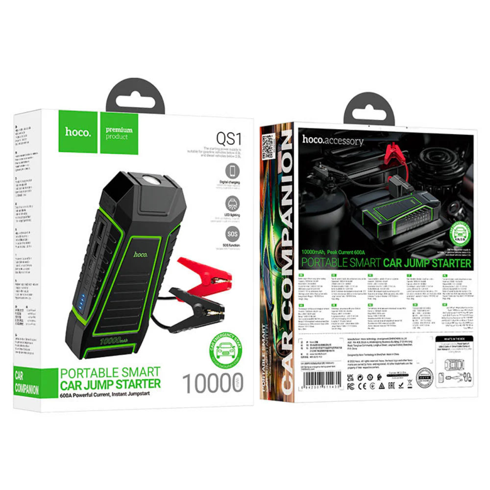 Hoco Jump Starter 10000mAh Power Bank QS1