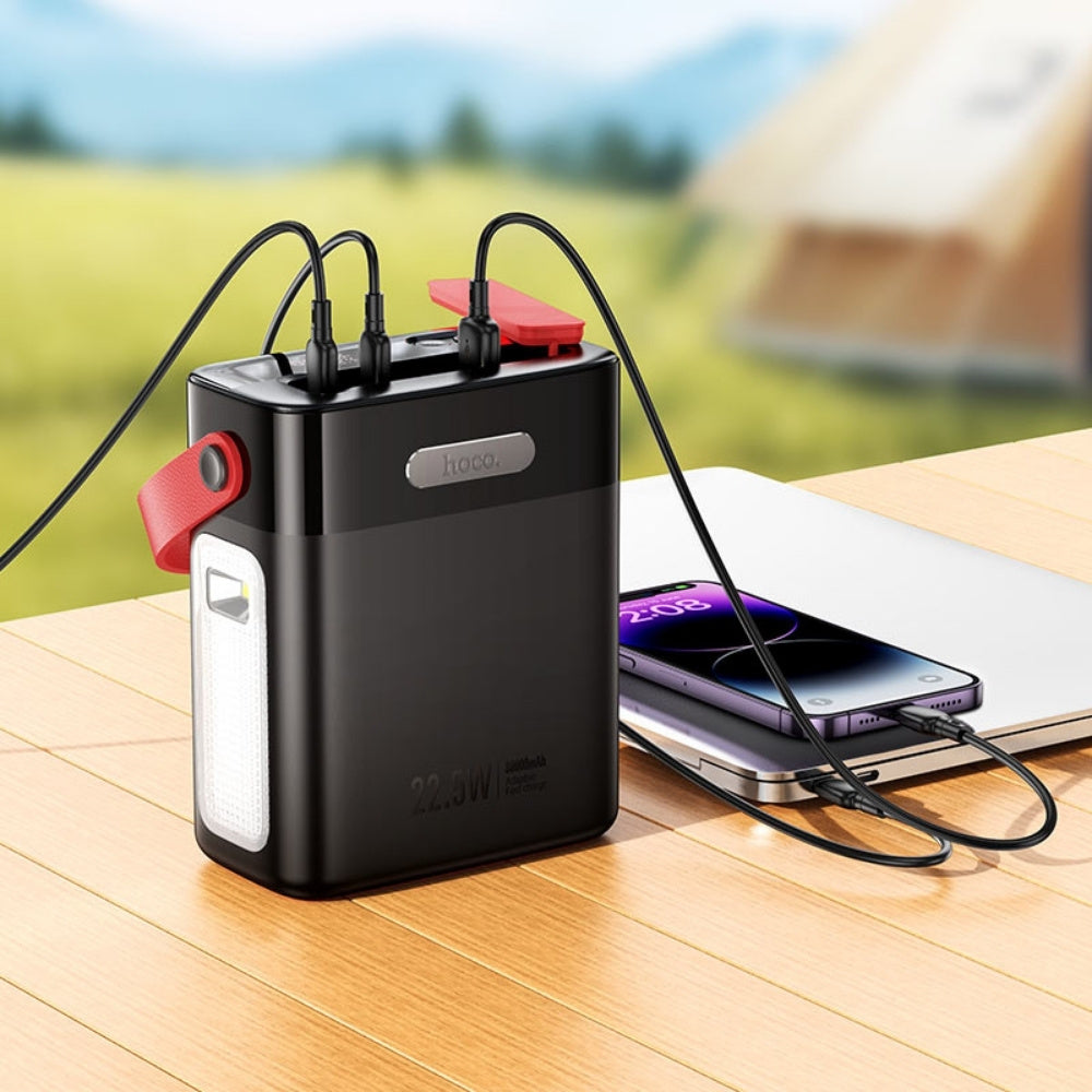 Hoco PD20W 80000mAh Power Bank with Flashlight and Lamp J143