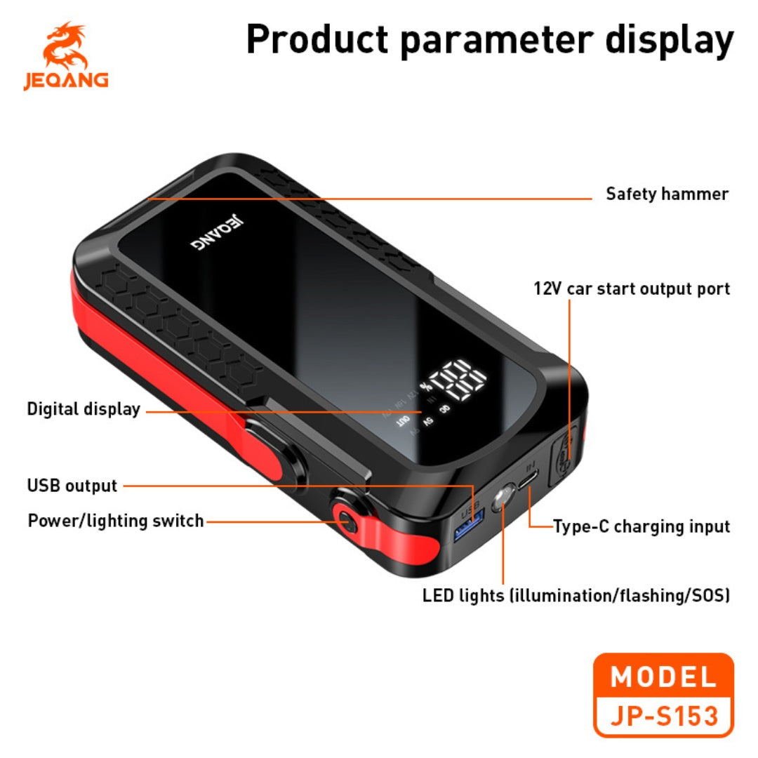 JEQANG 30000mAh Jump Starter