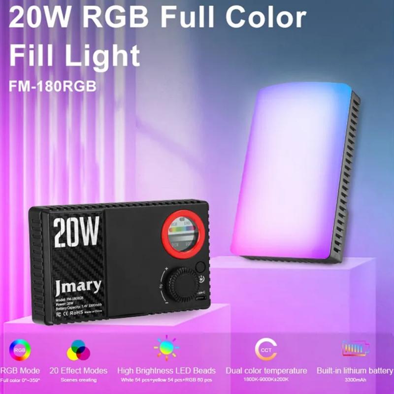 JMARY FM-180RGB Video Light