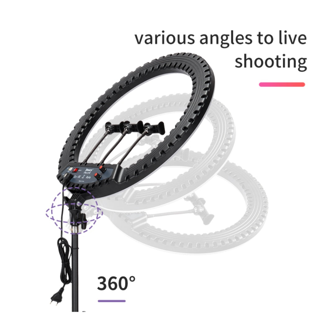 Jmary FM-18 RGB Ring Light with Stand