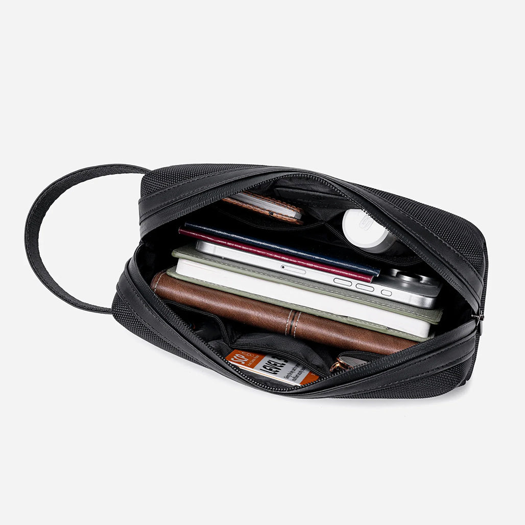 Arctic Hunter K00677 Tech Pouch – Compact Water-Resistant Travel Organizer (Black)