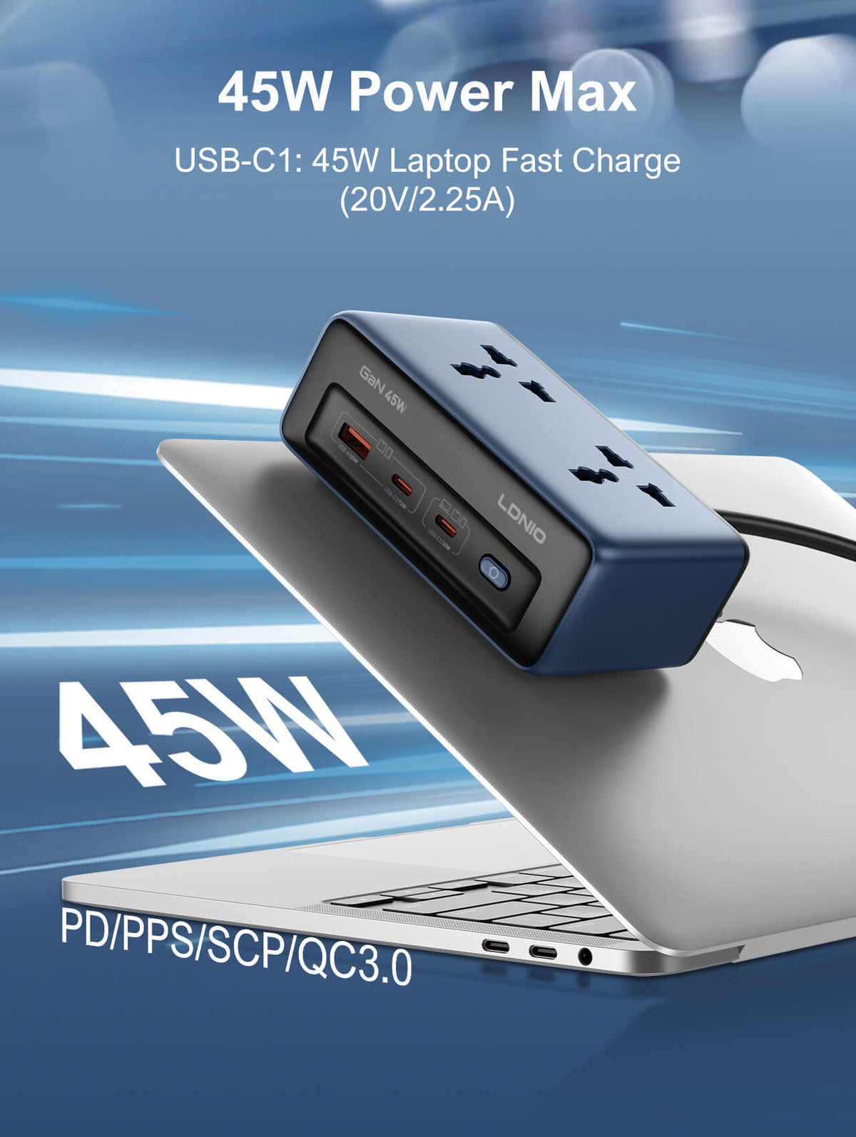 LDNIO SC1 45W Desktop Power Strip