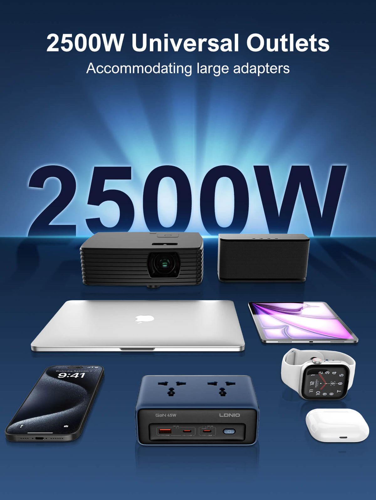 LDNIO SC1 45W Desktop Power Strip