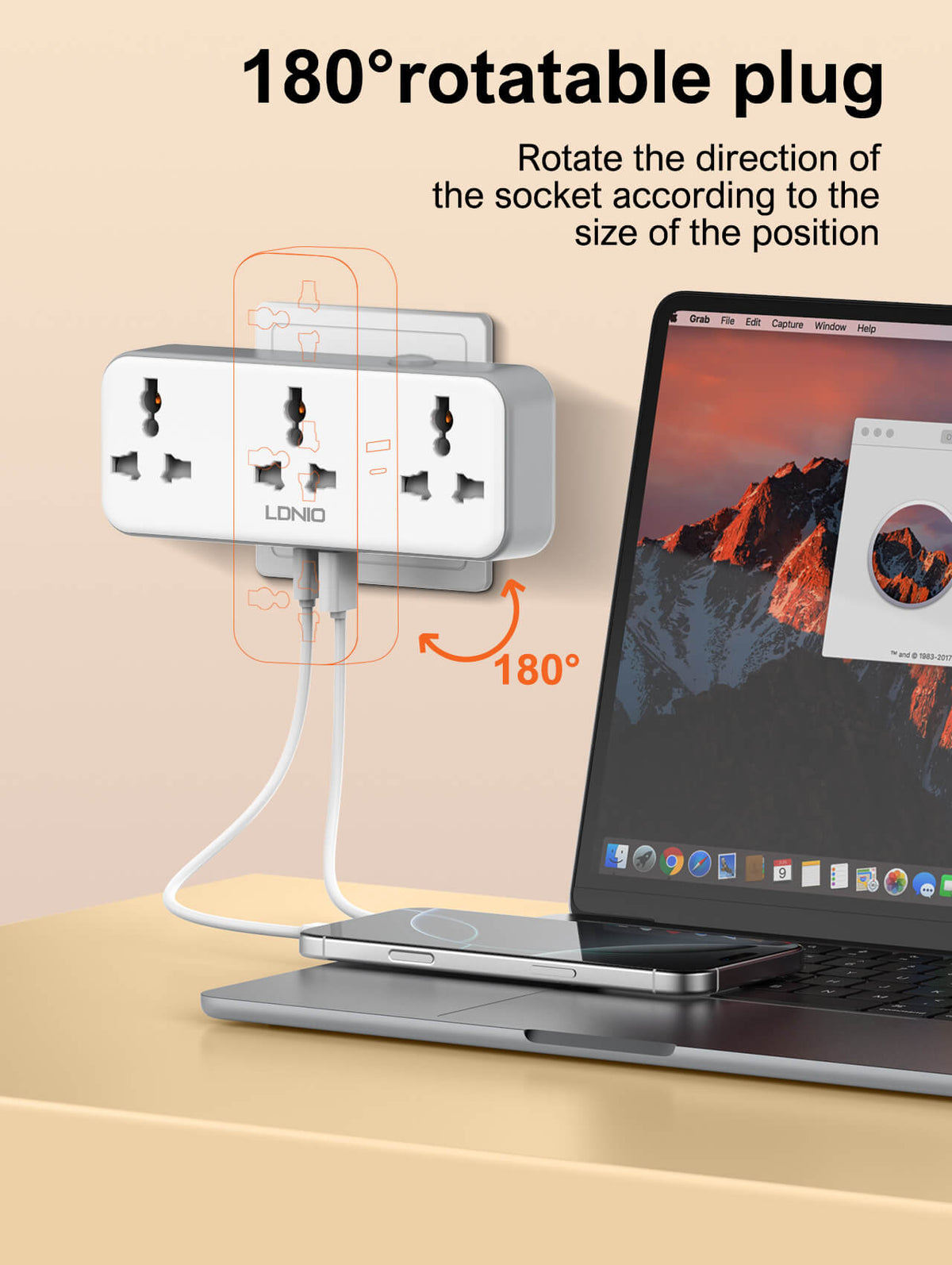 LDNIO SC3317 Power Strip 30W USB-C