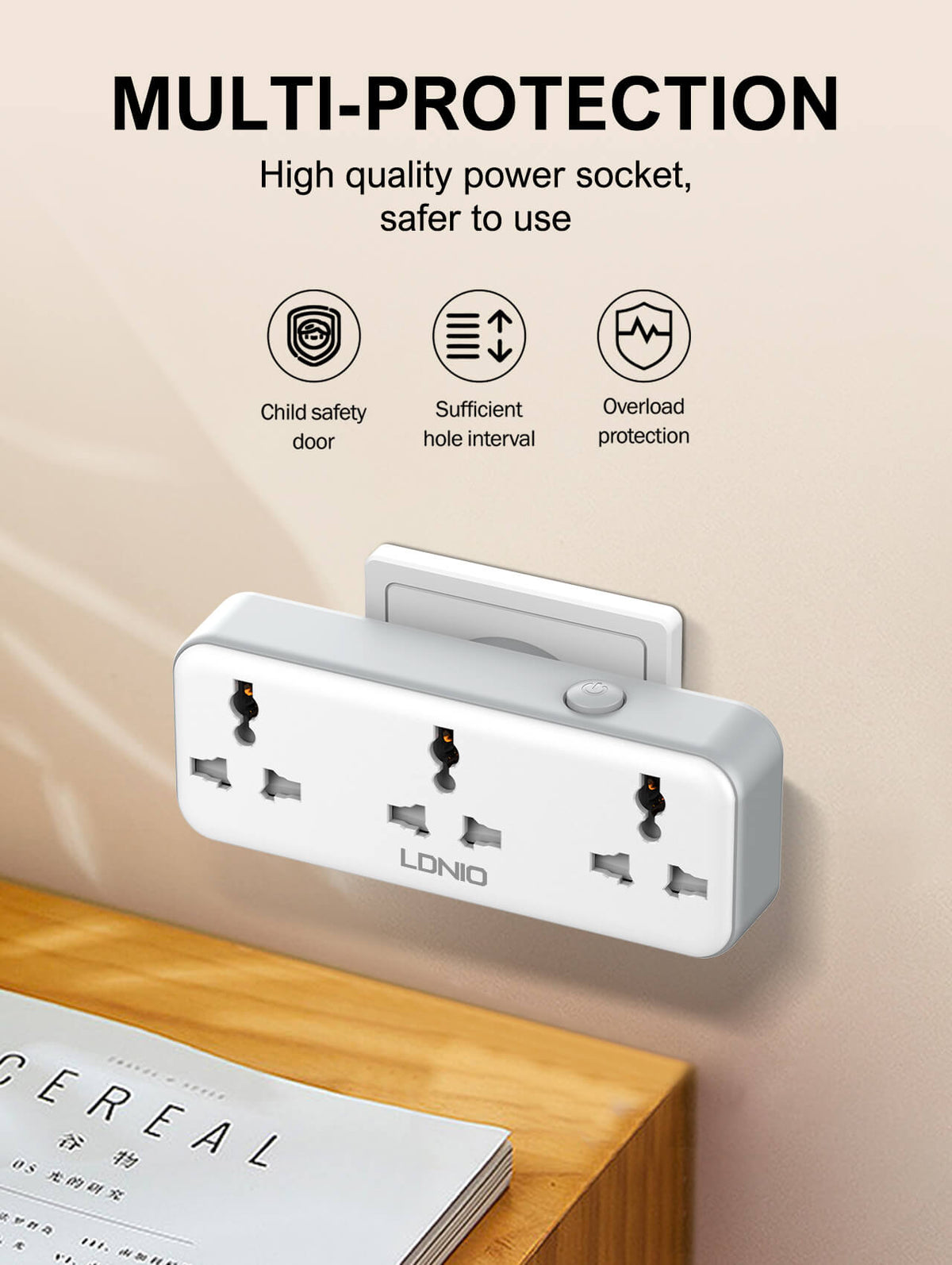 LDNIO SC3317 Power Strip 30W USB-C