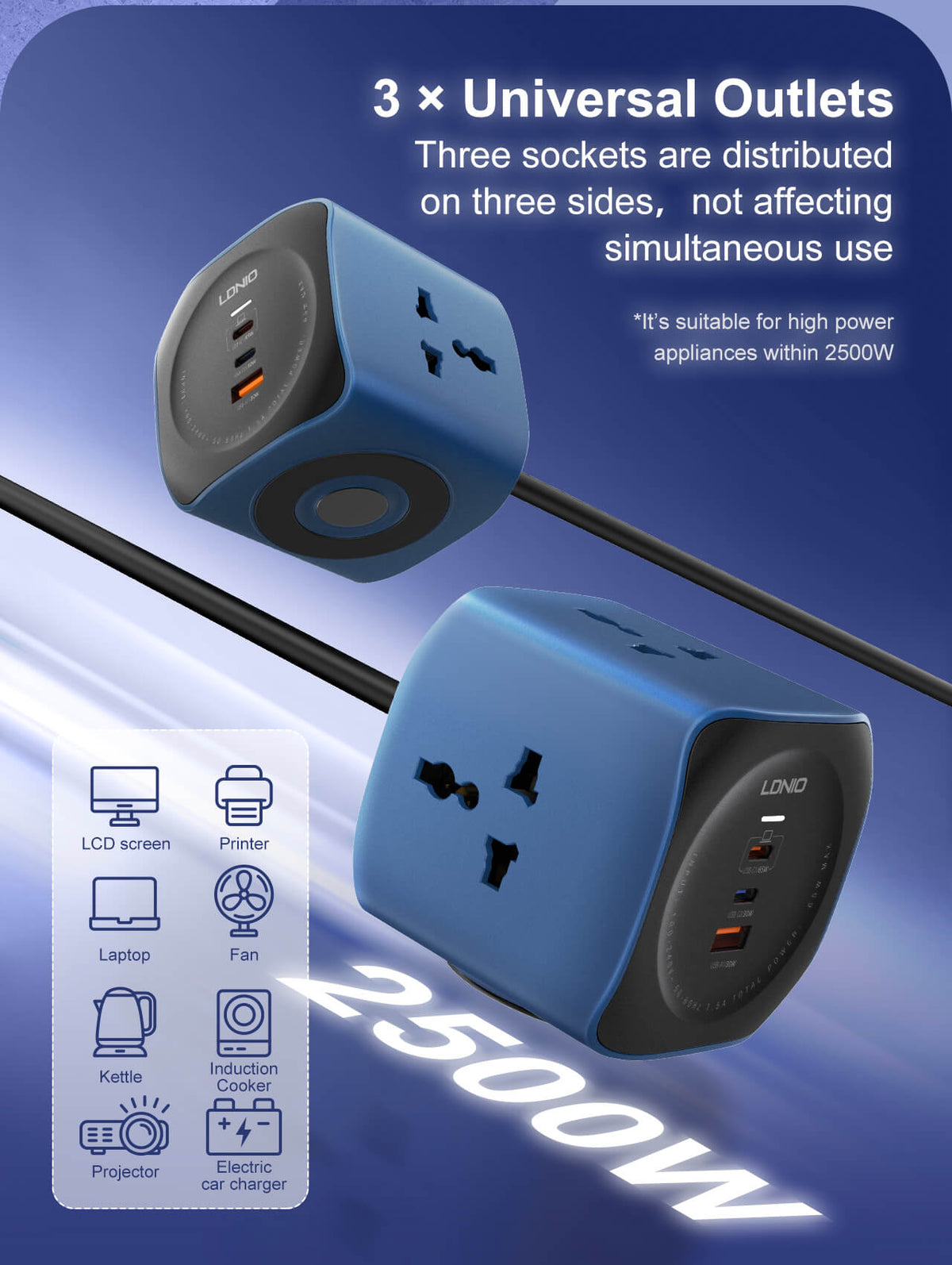 LDNIO SC3319 65W Desktop Power Socket