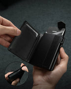 LORZOR Pop-Up AirTag Leather Wallet