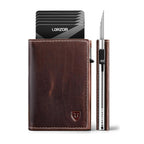 LORZOR Pop-Up RFID Leather Wallet for Men