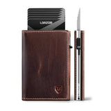 LORZOR Pop-Up RFID Leather Wallet for Men