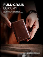 LORZOR Pop-Up RFID Leather Wallet for Men
