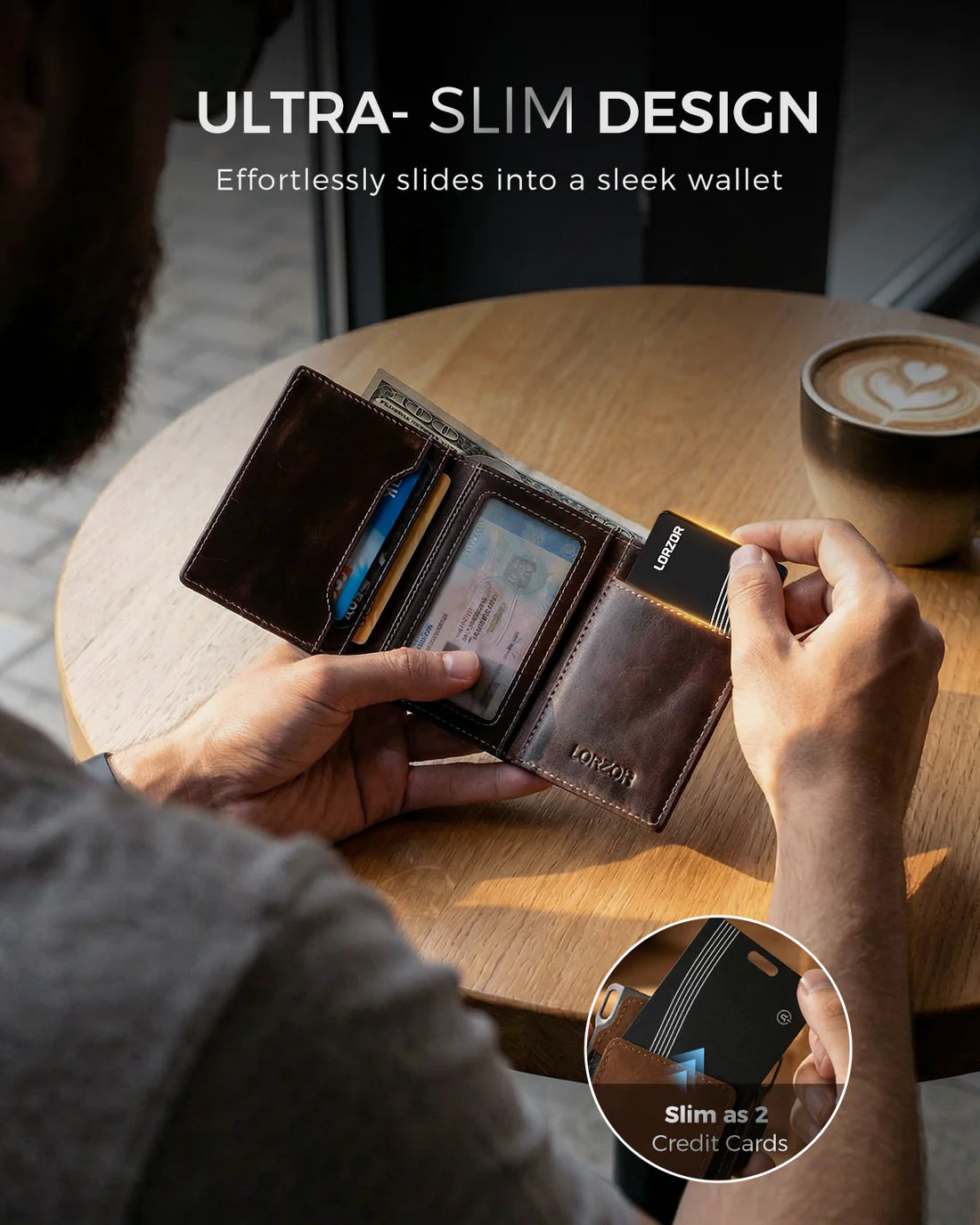 LORZOR Wallet Tracker Air Card
