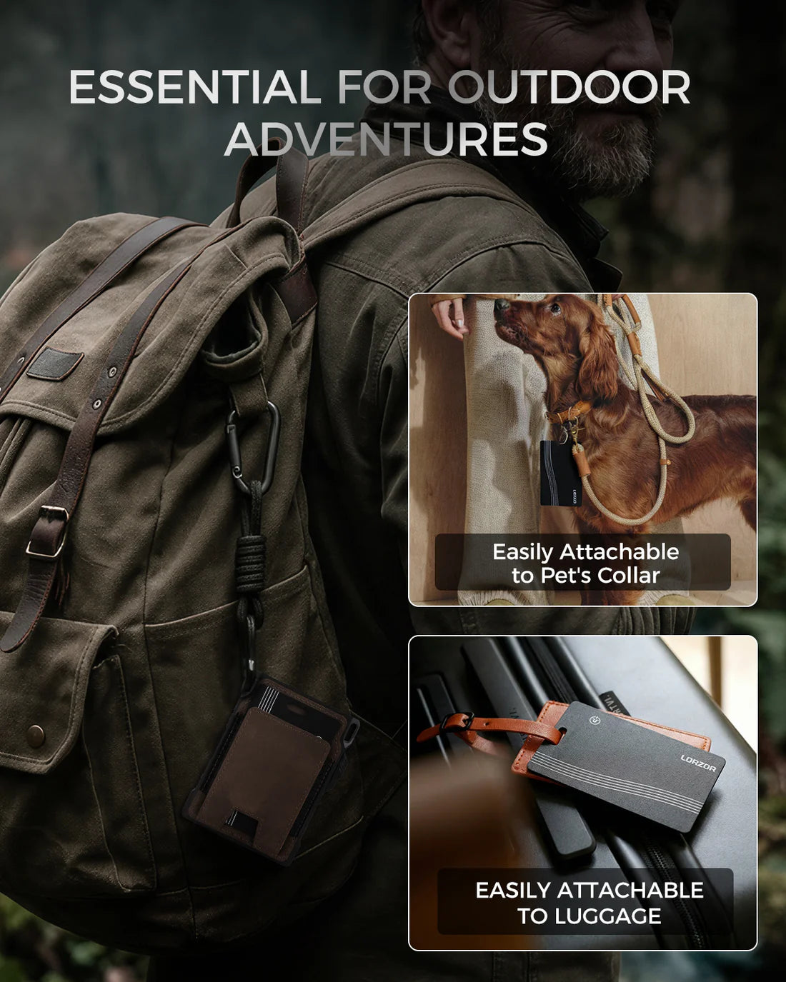 LORZOR Wallet Tracker Air Card