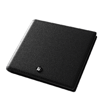 Levelo Billfold Men’s Genuine Leather Wallet – Black