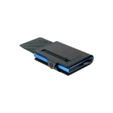 Levelo Cache Genuine Leather Wallet – Slim Premium Everyday Wallet (Black)