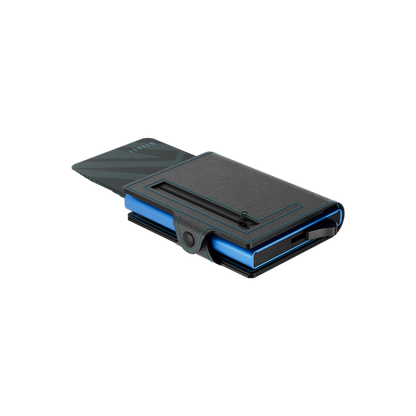 Levelo Cache Genuine Leather Wallet – Slim Premium Everyday Wallet (Black)