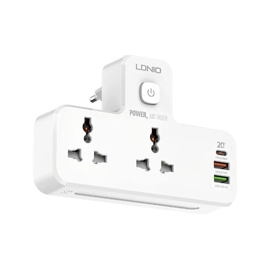 LDNIO SC2311 2-Outlet Portable Extension Power Socket