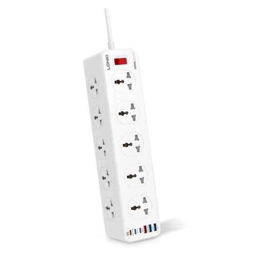 LDNIO SC10610 2500W Power Socket with 10 Universal Outlets & USB-C PD20W