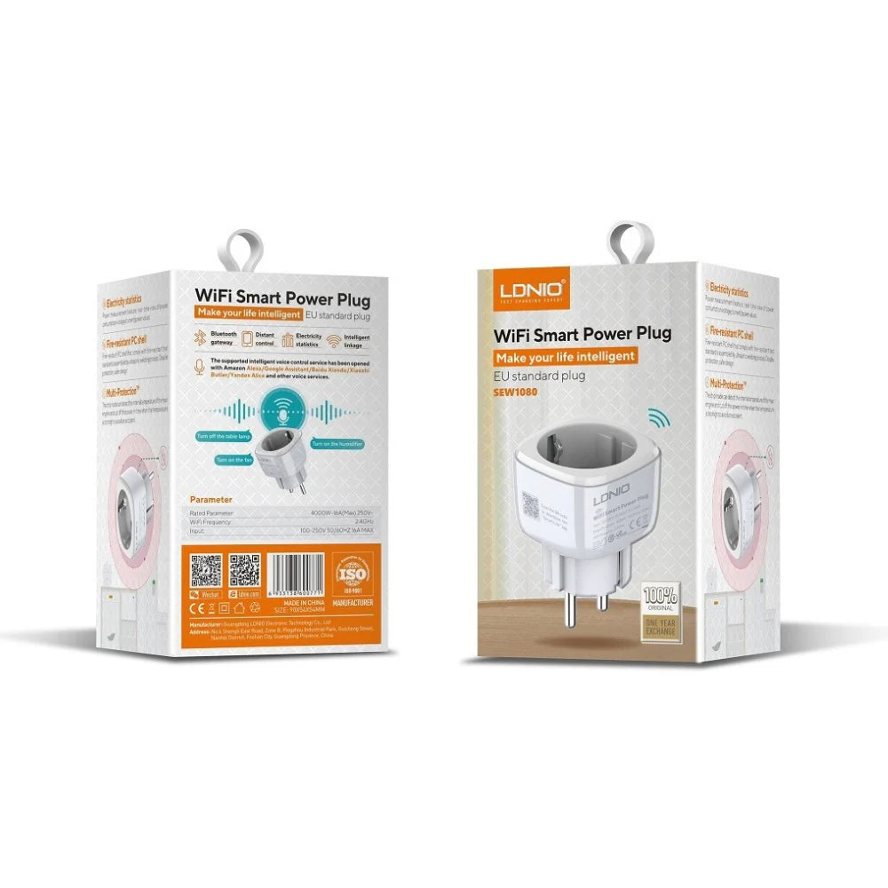 LDNIO SEW1080 Wi-Fi Smart Power Socket with USB Ports