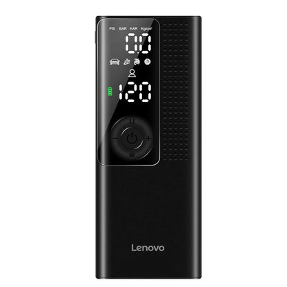 Lenovo HV09 Portable Electric Air Pump – Compact Digital Tire Inflator with LED Display