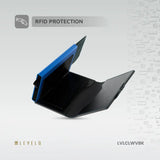 Levelo Cache Genuine Leather Wallet – Slim Premium Everyday Wallet (Black)