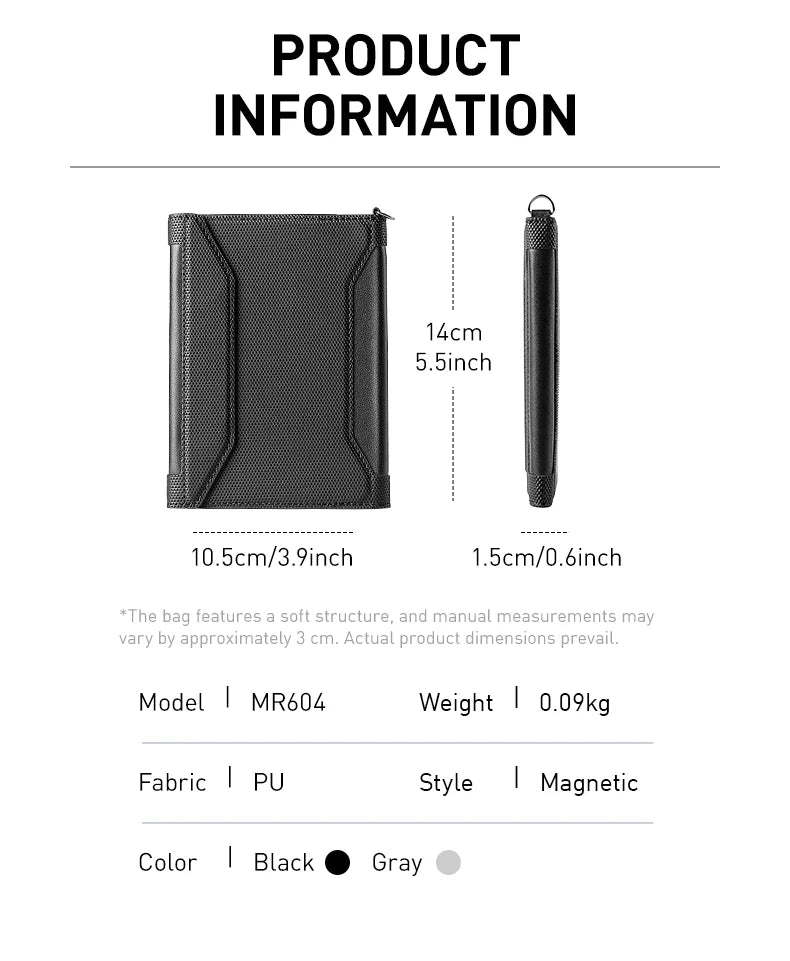 Mark Ryden MagiPass L_MR604 Instant-Access Crossbody Travel Card Wallet for Boarding