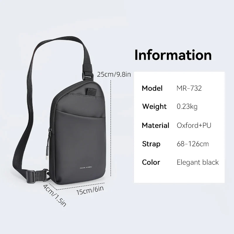 Mark Ryden MR732 Crossbody Sling Bag – Compact Waterproof Everyday Carry