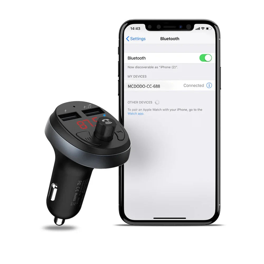 Mcdodo Bluetooth FM Transmission Car Charger