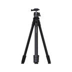 Porodo Ultra-Light Aluminum Tripod – Portable Adjustable Camera & Phone Stand (Black)