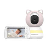Powerology Smart Baby Monitor Camera with Mobile App – Night Vision, Motion Detection & Two-Way Audio (Blue / Pink)