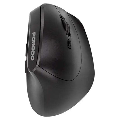 Porodo Vertical 4000 DPI Wireless Mouse – Black
