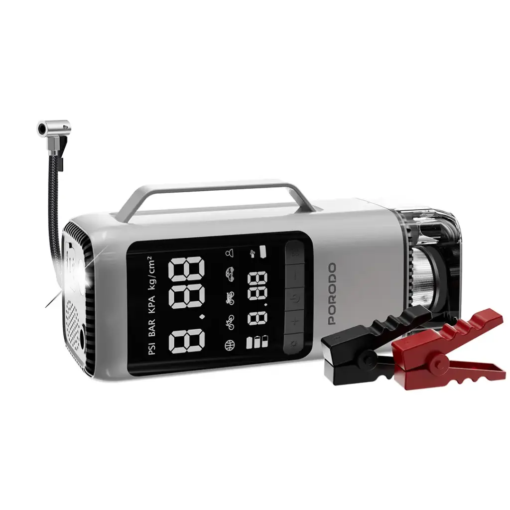 Porodo 6-In-1 Inflator and Jump Starter