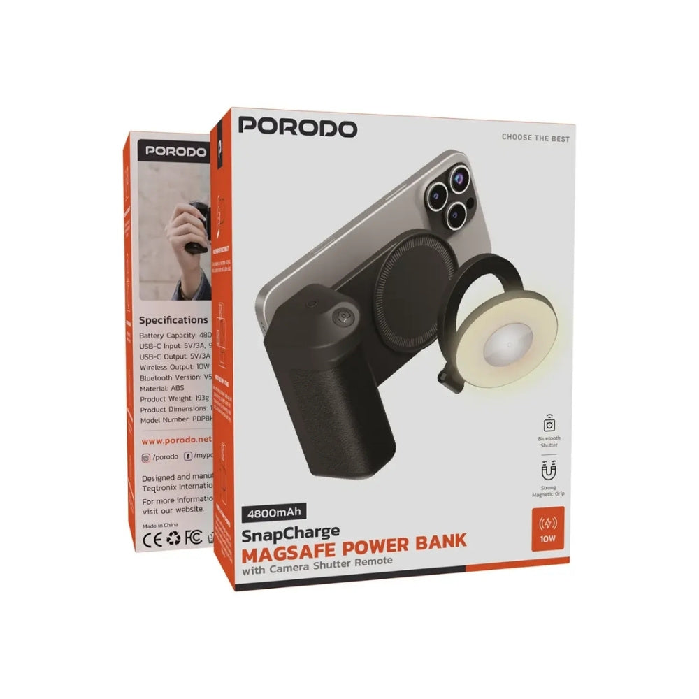 Porodo 4800mAh SnapCharge MagSafe Power Bank