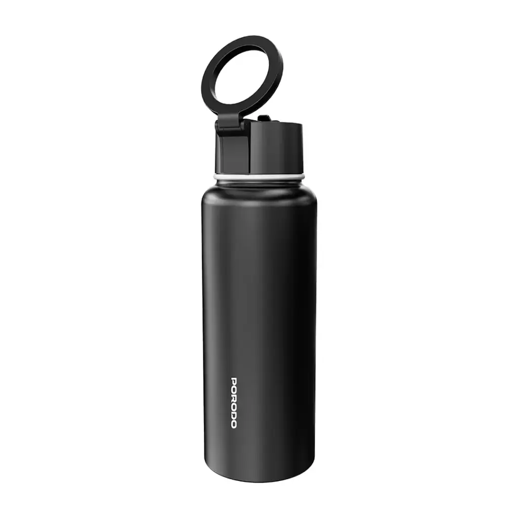 Porodo Lifestyle 1L Magnetic Mount Stainless Steel Water Bottle