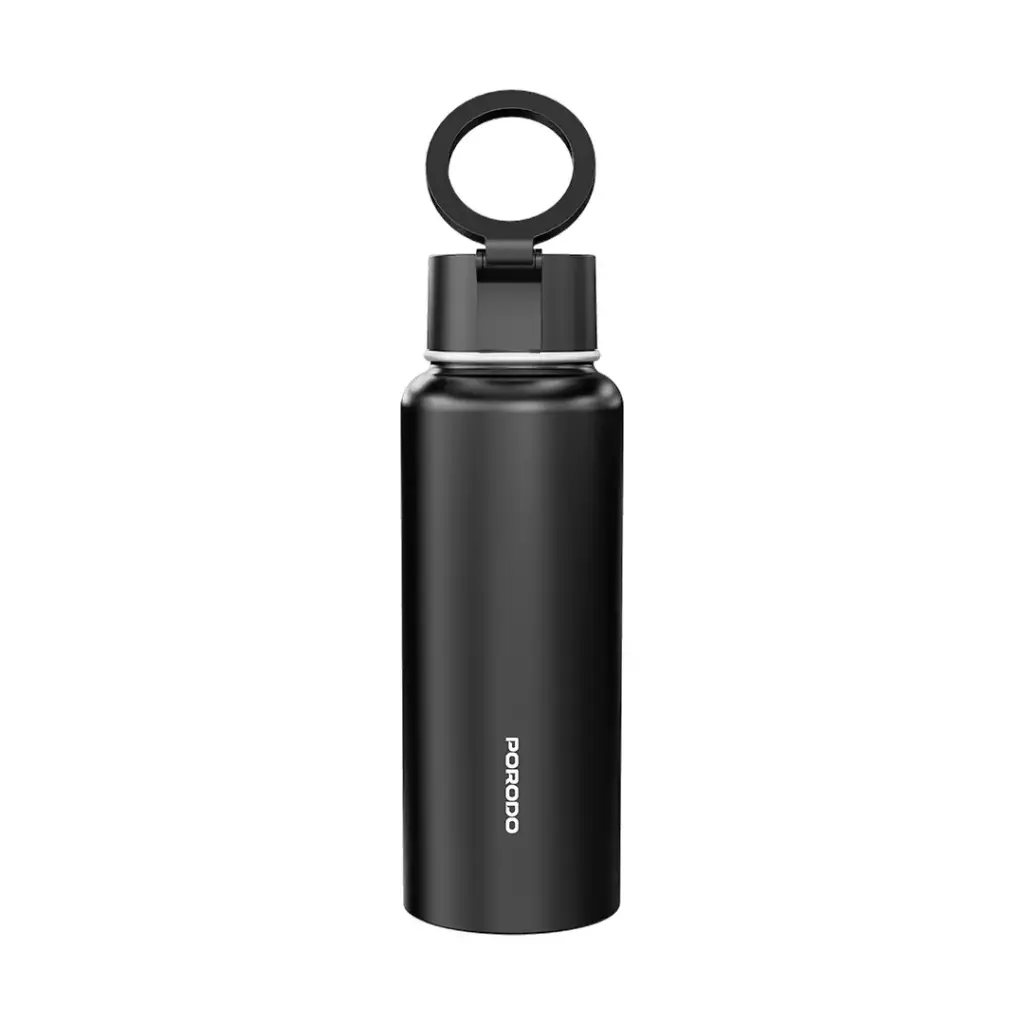 Porodo Lifestyle 1L Magnetic Mount Stainless Steel Water Bottle