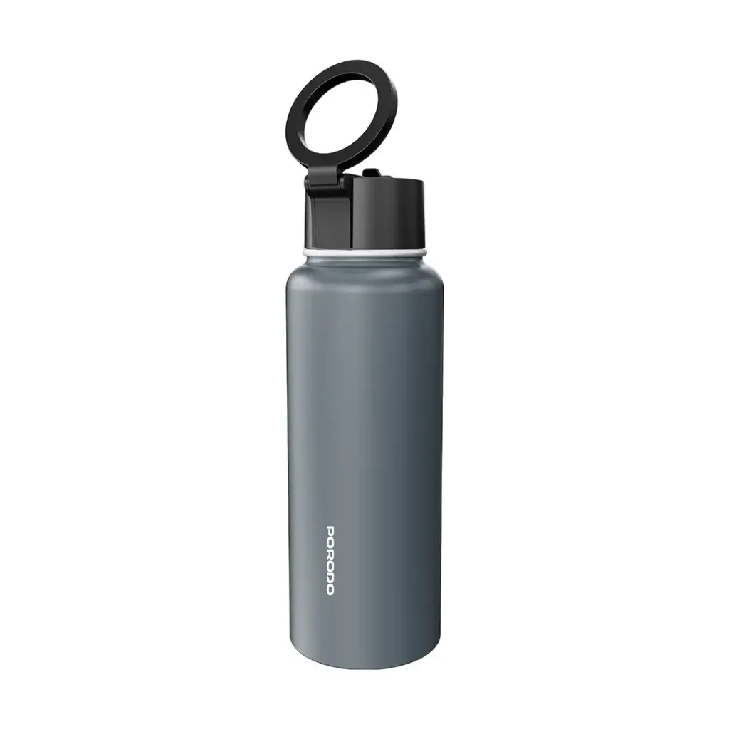 Porodo Lifestyle 1L Magnetic Mount Stainless Steel Water Bottle