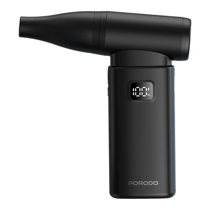 Porodo Lifestyle 2-in-1 Portable Vacuum Cleaner & Air Duster – Compact Cleaning Tool (Black)