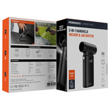 Porodo Lifestyle 2-in-1 Portable Vacuum Cleaner & Air Duster – Compact Cleaning Tool (Black)