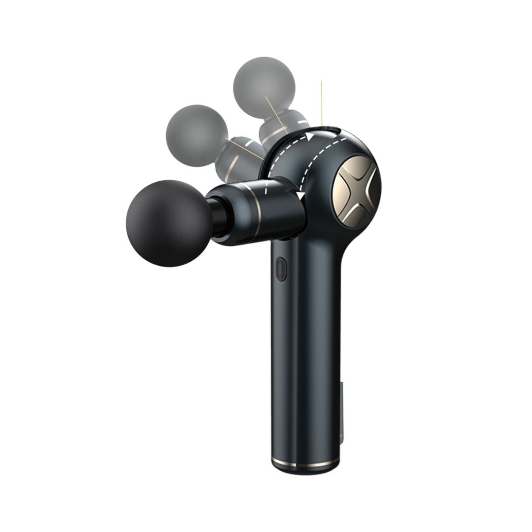 Porodo Adjustable Massage Gun with 5 Heads