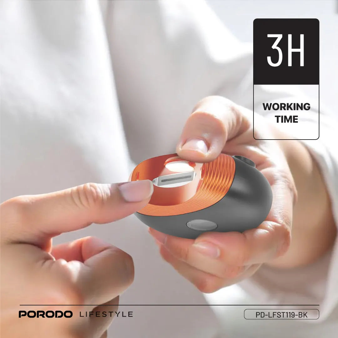 Porodo Lifestyle All-In-One Nail Trimmer Set – Complete Grooming Kit (Black)