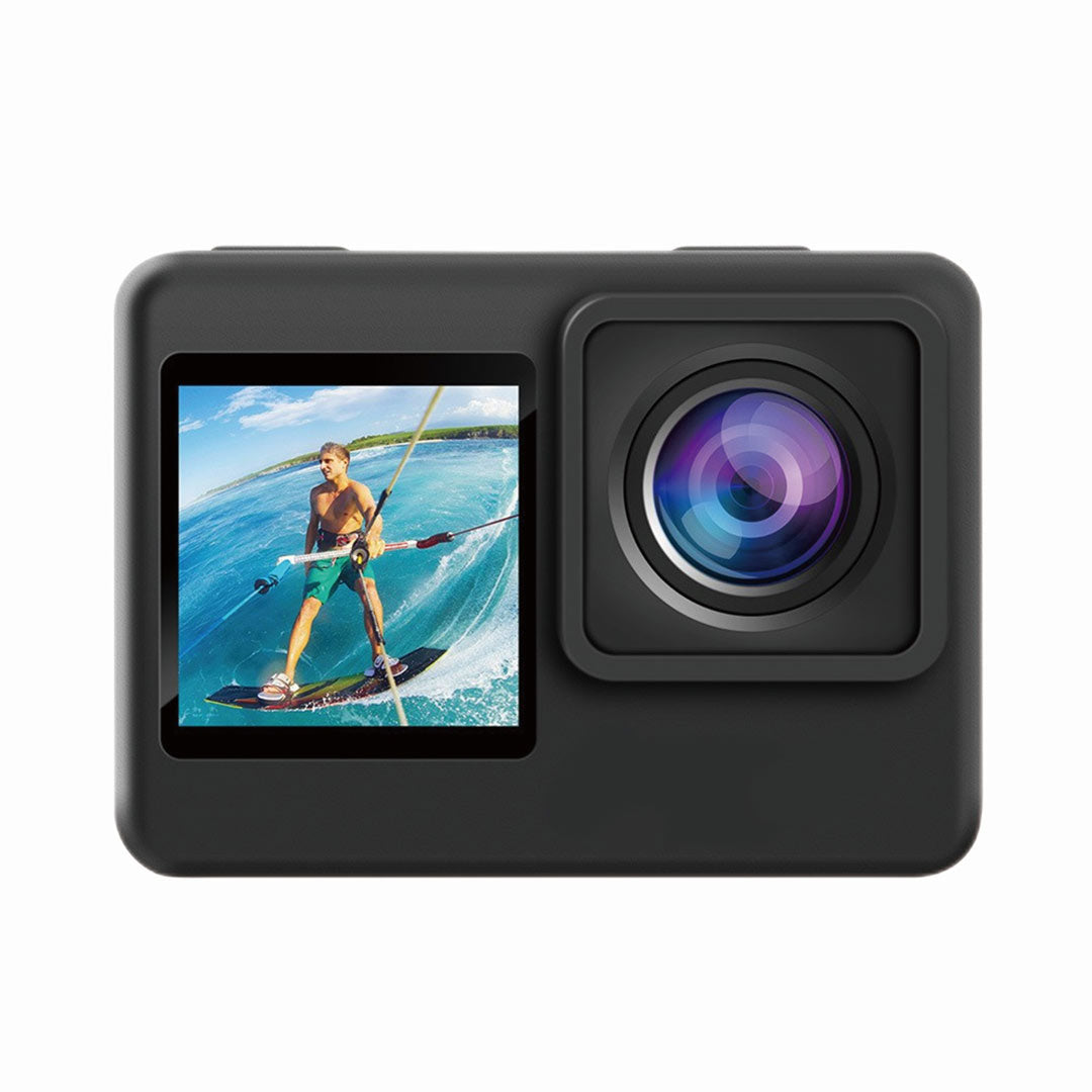 Porodo 4K Action Camera – Ultra HD Waterproof Sports Cam with Accessories (Black)