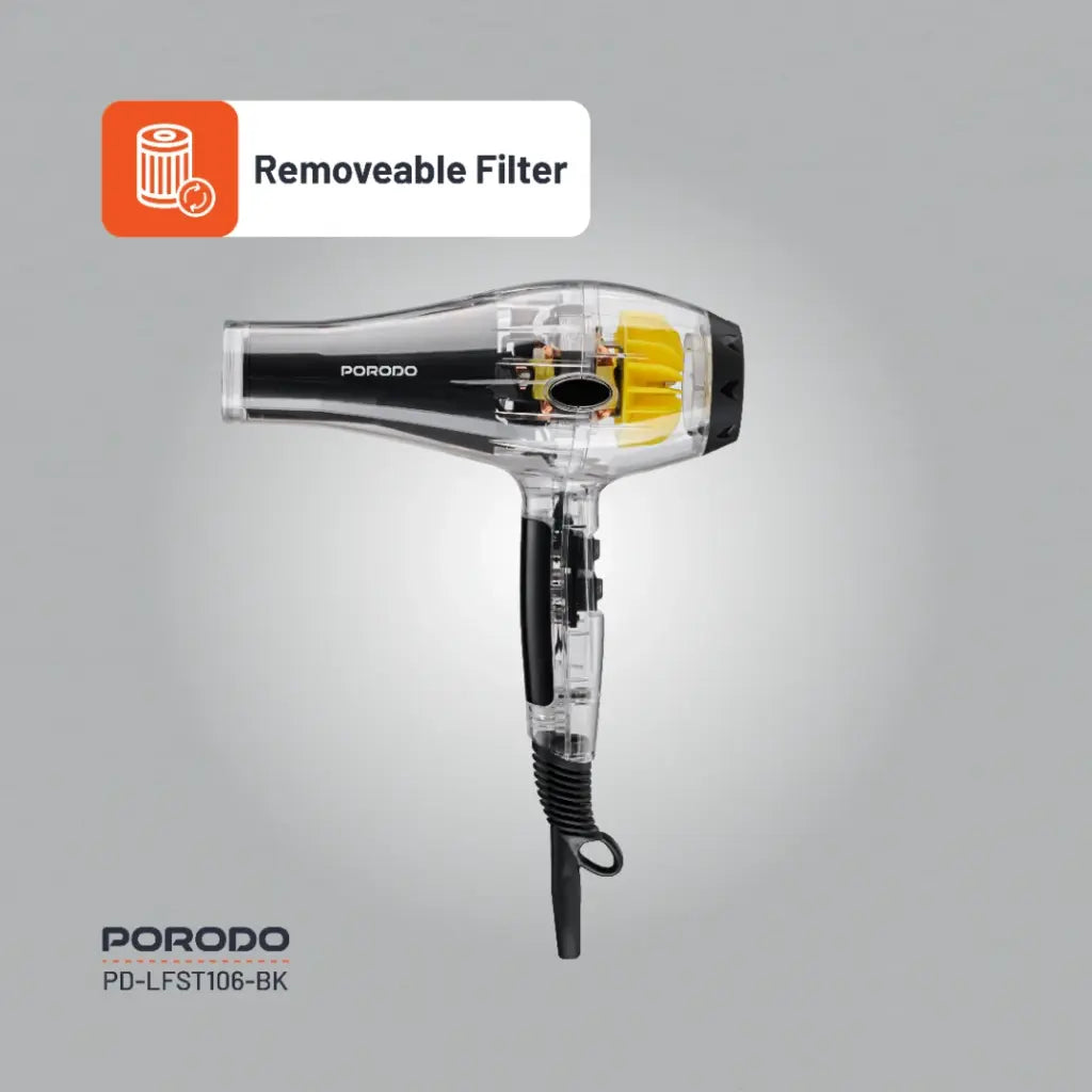 ⁠Porodo Lifestyle Crystal Shell Hair Dryer