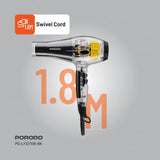 ⁠Porodo Lifestyle Crystal Shell Hair Dryer