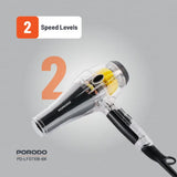 ⁠Porodo Lifestyle Crystal Shell Hair Dryer