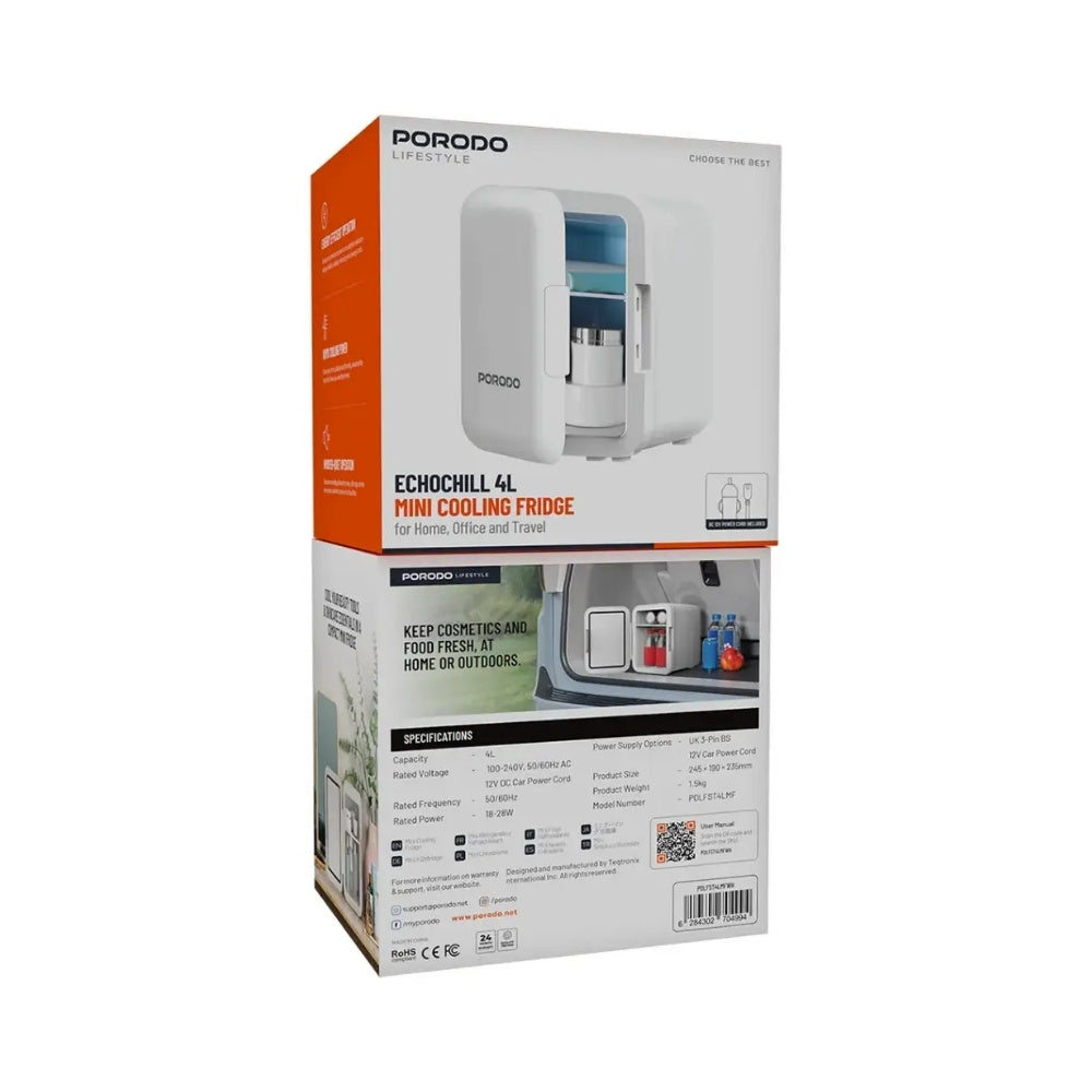 Porodo Lifestyle Echochill 4L Min Cooling Fridge