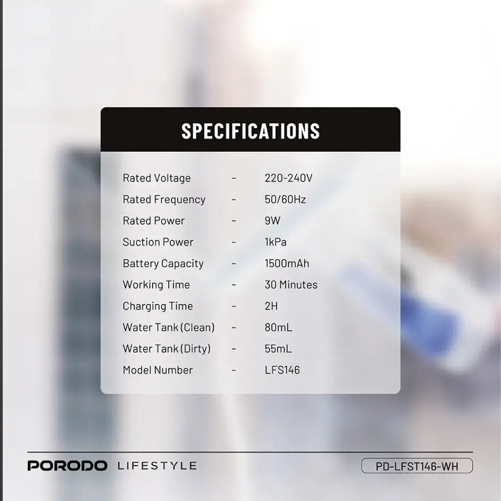 Porodo Lifestyle Handheld Window Cleaner