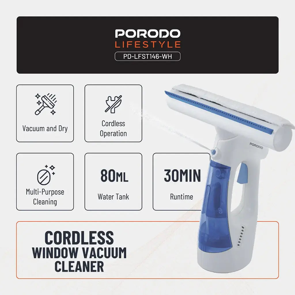 Porodo Lifestyle Handheld Window Cleaner