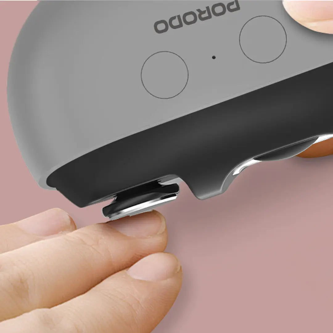 Porodo Lifestyle Multi-Function Electric Nail Clipper – Safe Precision Grooming (Gray)