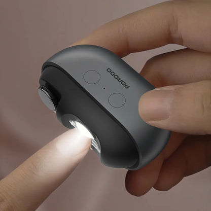 Porodo Lifestyle Multi-Function Electric Nail Clipper – Safe Precision Grooming (Gray)