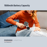 Porodo Fascial Massage Gun – Deep Tissue Muscle Recovery with 4 Heads (Grey)